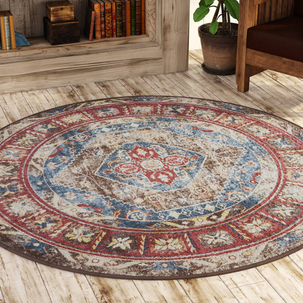 Loon Peak® Isanotski Performance Red/Blue Rug & Reviews Wayfair
